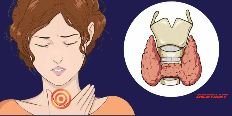 Signs that may indicate a problem with the thyroid gland.