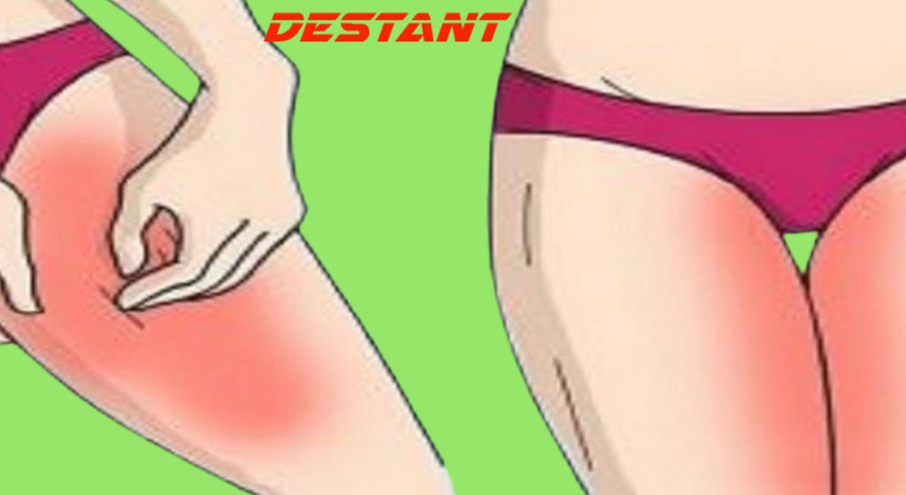How do I get rid of the darkening of the buttocks and between the thighs and eliminate unpleasant discomfort?